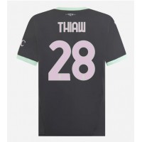 Camiseta AC Milan Malick Thiaw #28 Tercera Equipación Replica 2024-25 mangas cortas